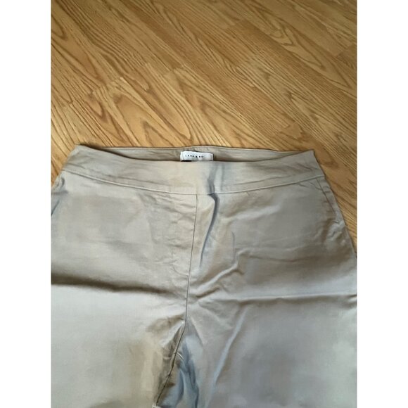 Lark & Ro Pull-On 8 Womens Stretch Tan Dress Pants - Picture 3 of 7
